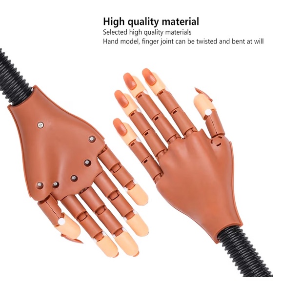 Flexible Nail Practice Hand with Clamp - Picture 3 of 7